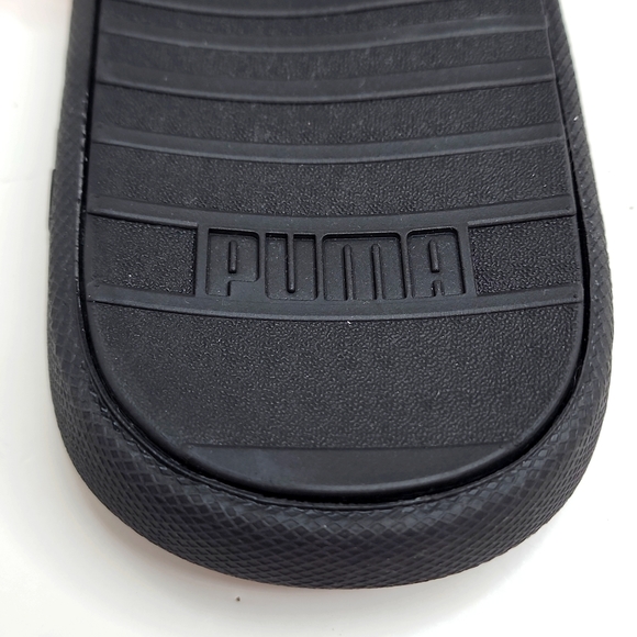 ⭐️PUMA💯 MEN’S FLIP FLOPS,  WHITE AND BLACK, SIZE 10 - Picture 5 of 10